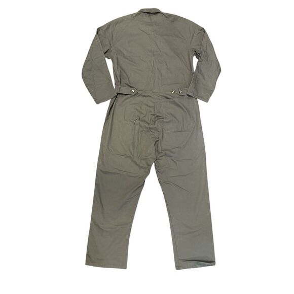Gamine Workwear x Dickies Womens Miles Coveralls Size L 30”Inseam USA Made Olive - Picture 3 of 14